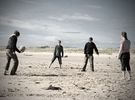 Football tennis at Rhosneigr